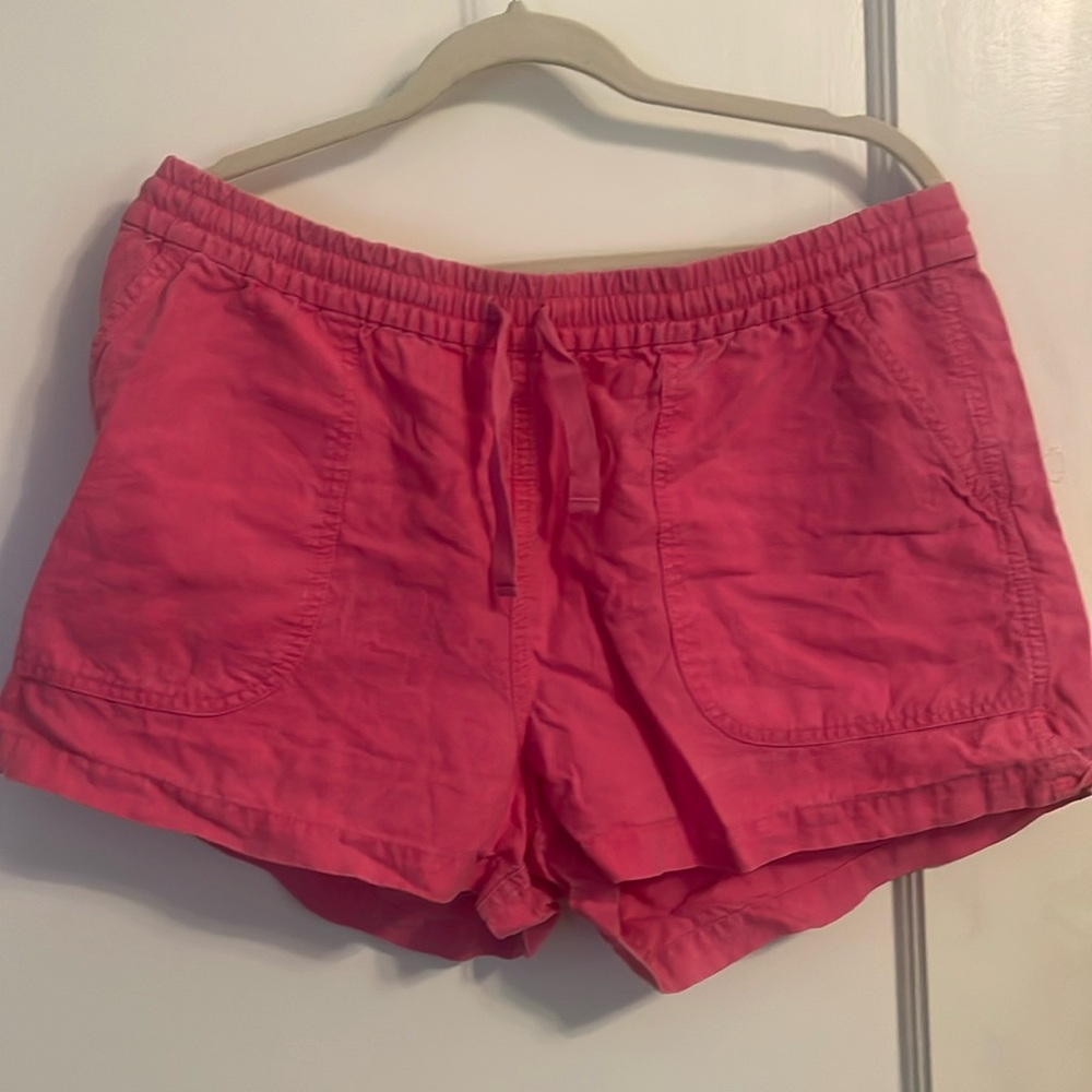 EUC linen elastic waist J Crew shorts